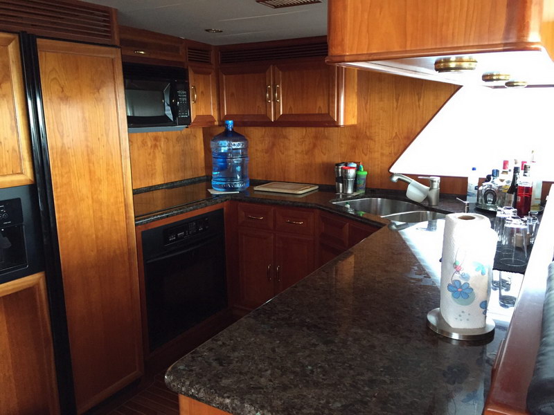 Australis 78 ft classic mega yacht detail showing classic exterior finish and open deck areas for groups