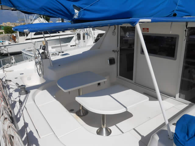 comida en catamaran
