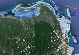 Sailing and yachting Cancun Map of marinas
